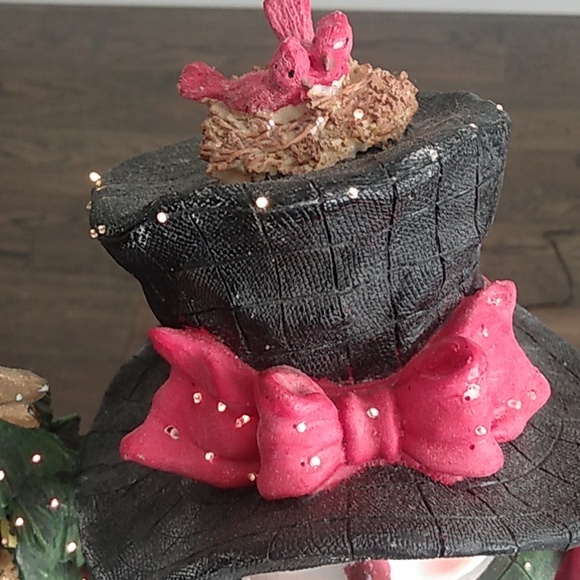 2002 Fibre Optic Lights Resin Tabletop 14.5 inches Snowman with Power Supply - Picture 4 of 12